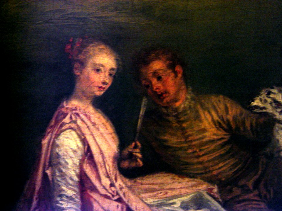 Jean-Antoine Watteau, The Halt during the Chase (detail) - 01