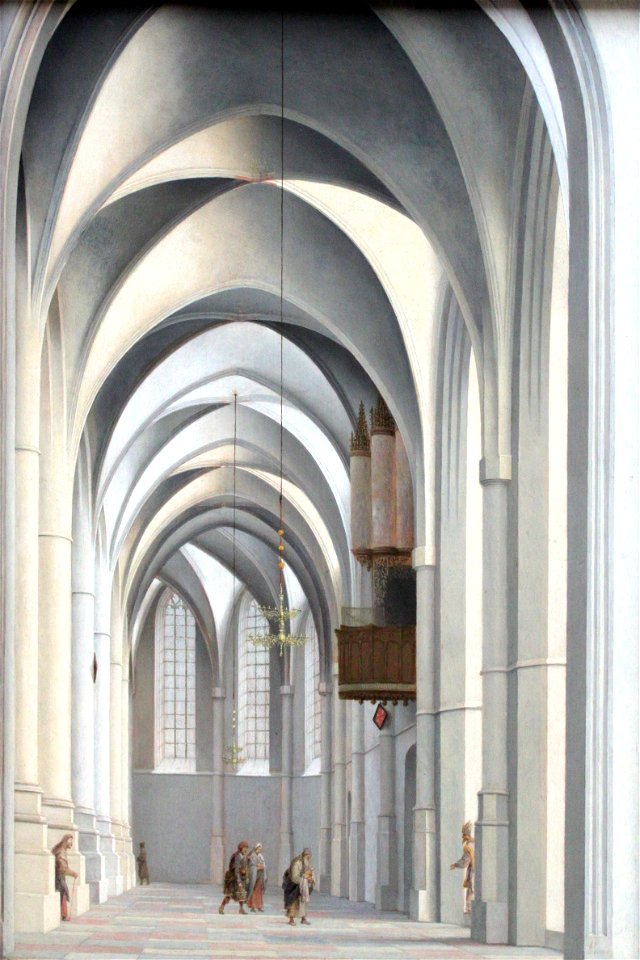 1635 Saenredam Blick in den Chorumgang von Sankt Bavo in Harlem anagoria