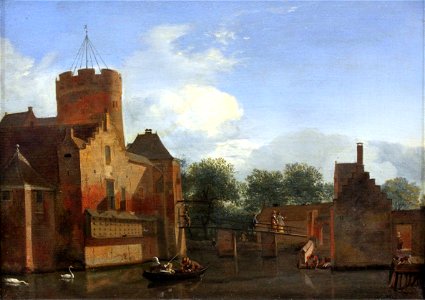 1668 van der Heyden Schloss Loenersloot in Holland anagoria