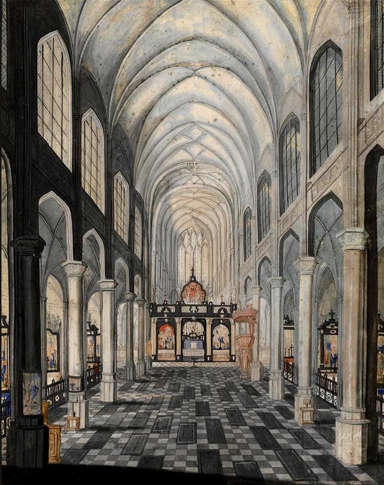 Alexander Casteels (II) - The Interior of St. Jacob's Church in Antwerp