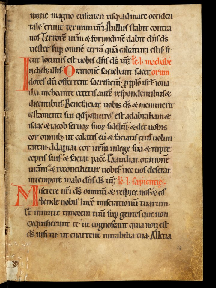 Aarau, Aargauer Kantonsbibliothek, MsWettF 13, f. 18r – Epistolare OCist