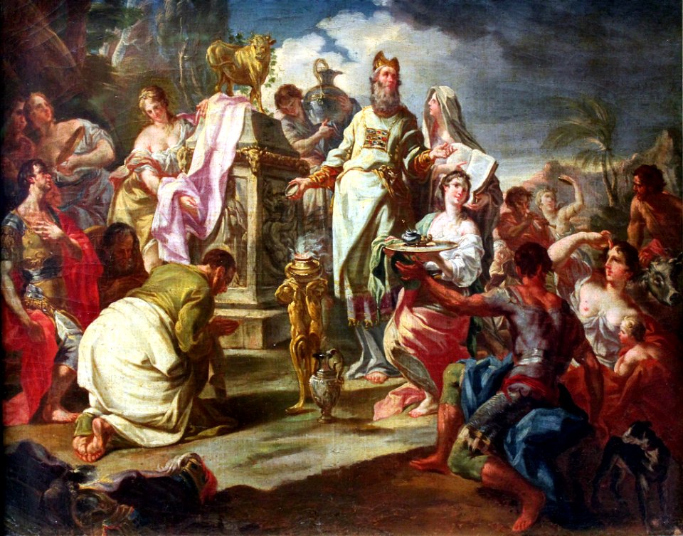 1730 Anbetung des Goldenen Kalbes anagoria