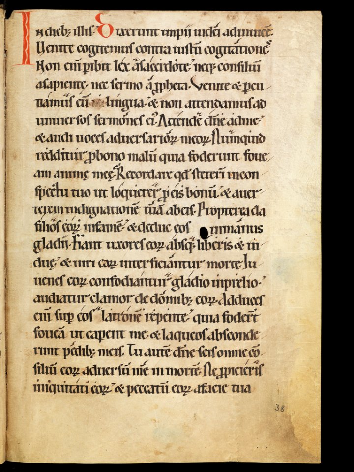 Aarau, Aargauer Kantonsbibliothek, MsWettF 13, f. 38r – Epistolare OCist