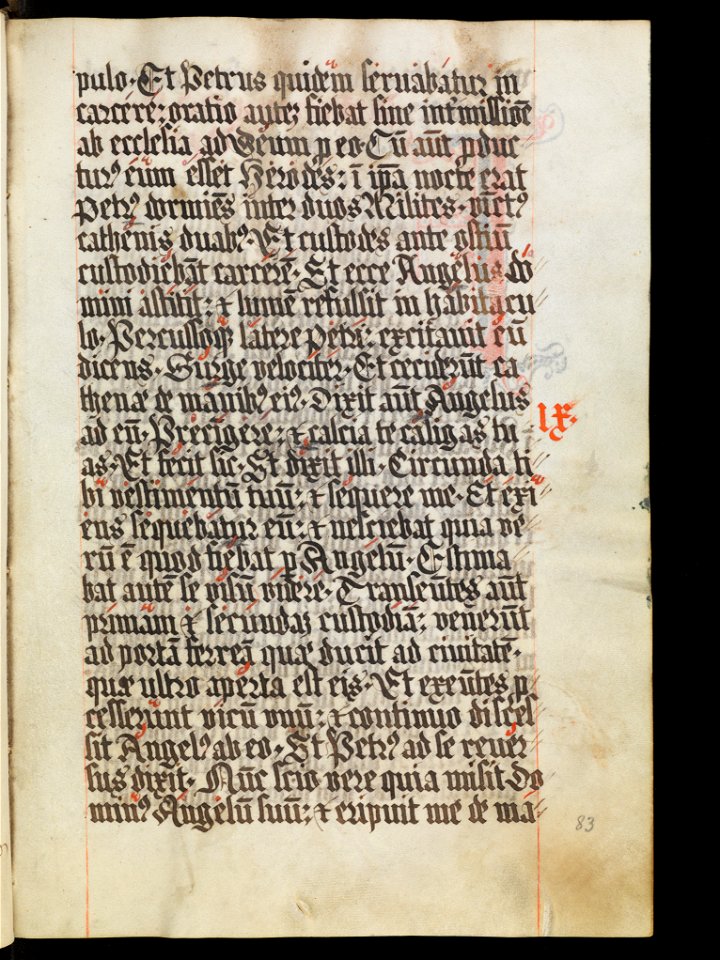Aarau, Aargauer Kantonsbibliothek, MsWettF 13, f. 83r – Epistolare OCist