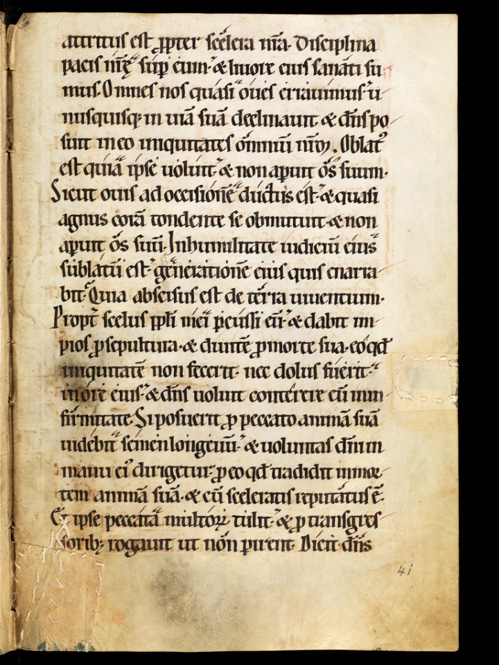 Aarau, Aargauer Kantonsbibliothek, MsWettF 13, f. 41r – Epistolare OCist