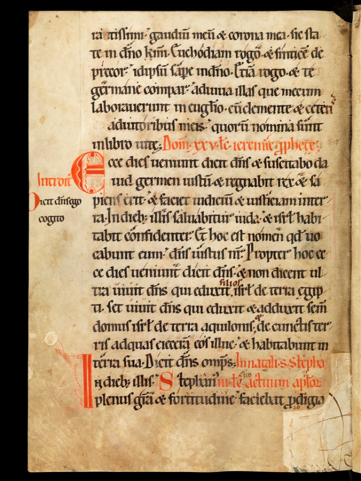 Aarau, Aargauer Kantonsbibliothek, MsWettF 13, f. 74v – Epistolare OCist