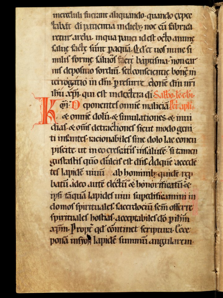 Aarau, Aargauer Kantonsbibliothek, MsWettF 13, f. 49v – Epistolare OCist