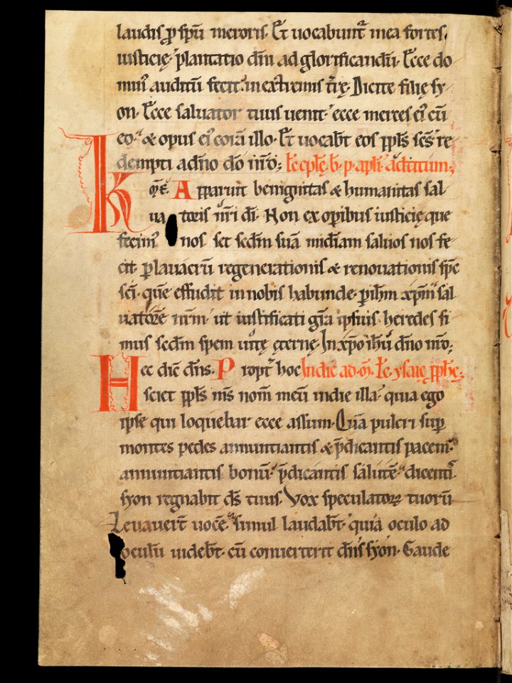 Aarau, Aargauer Kantonsbibliothek, MsWettF 13, f. 6v – Epistolare OCist
