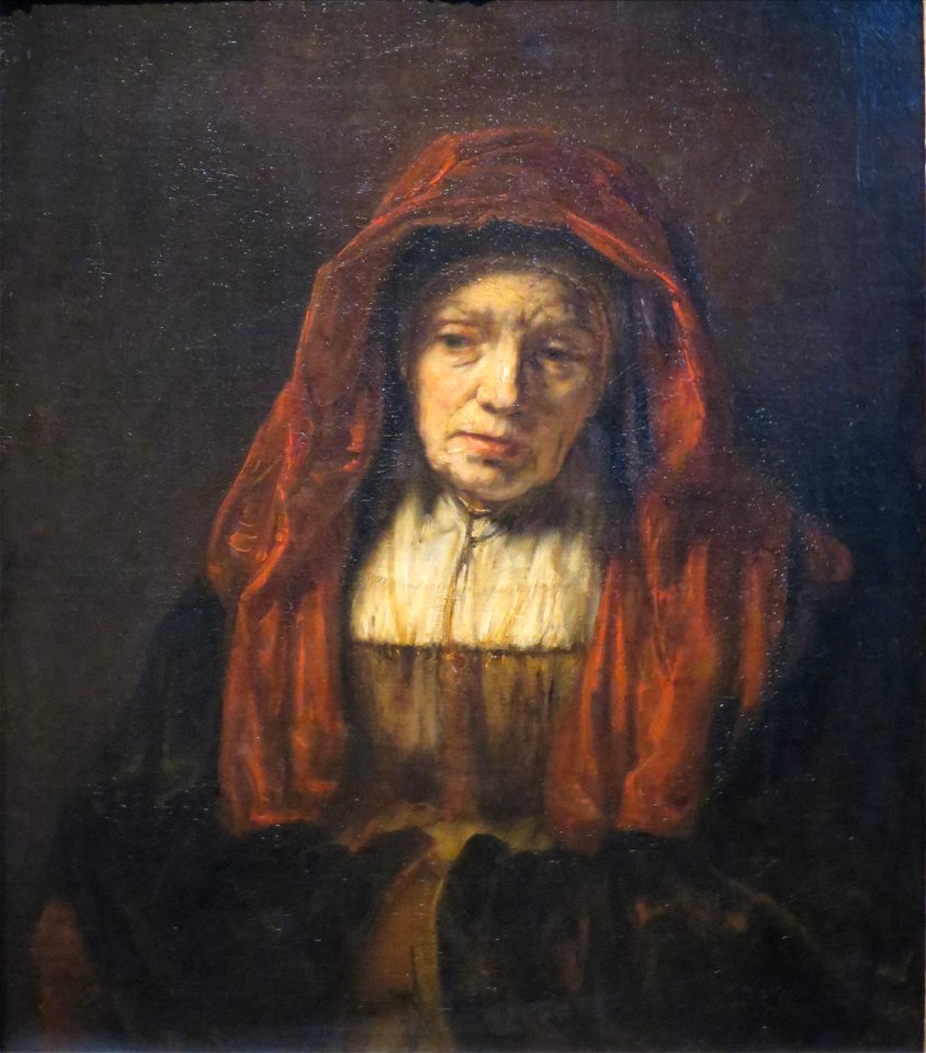'Portrait of an Old Woman' by Rembrandt, 1654, Pushkin Museum