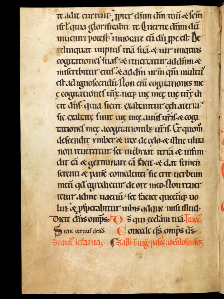 Aarau, Aargauer Kantonsbibliothek, MsWettF 13, f. 46v – Epistolare OCist
