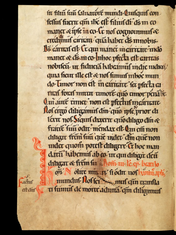 Aarau, Aargauer Kantonsbibliothek, MsWettF 13, f. 62v – Epistolare OCist