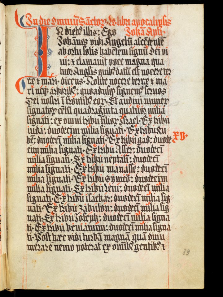 Aarau, Aargauer Kantonsbibliothek, MsWettF 13, f. 89r – Epistolare OCist