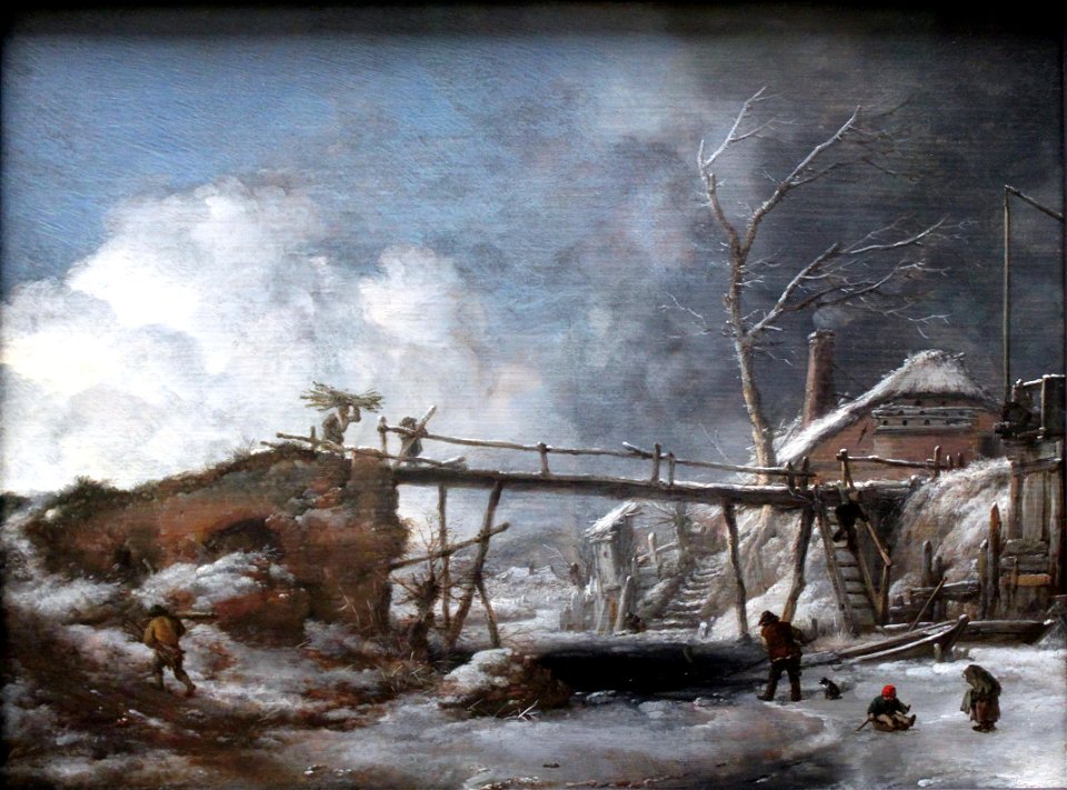 1660 Wouwerman Winterlandschaft anagoria