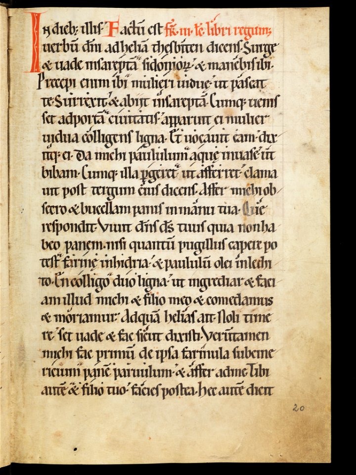 Aarau, Aargauer Kantonsbibliothek, MsWettF 13, f. 20r – Epistolare OCist