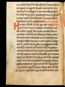 Aarau, Aargauer Kantonsbibliothek, MsWettF 13, f. 14v – Epistolare OCist