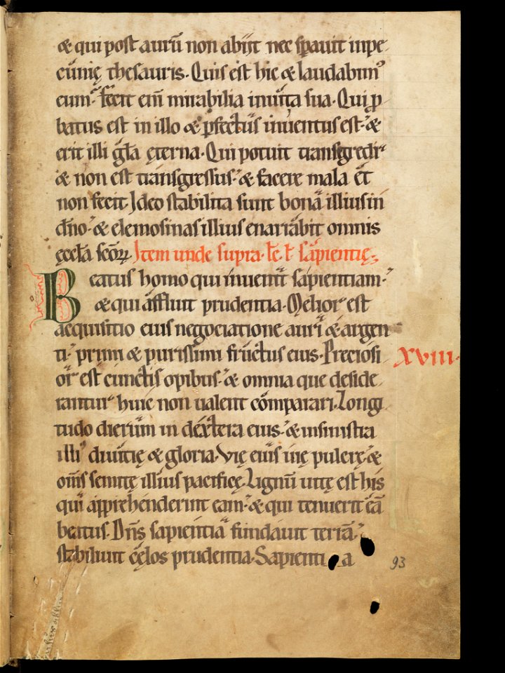 Aarau, Aargauer Kantonsbibliothek, MsWettF 13, f. 93r – Epistolare OCist