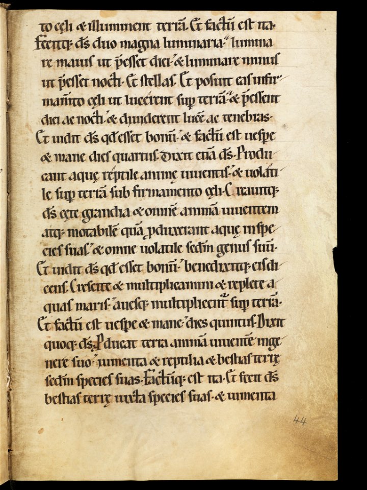 Aarau, Aargauer Kantonsbibliothek, MsWettF 13, f. 44r – Epistolare OCist