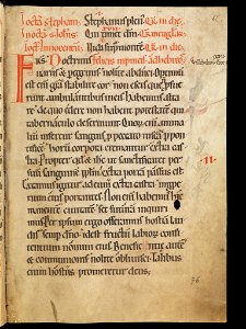 Aarau, Aargauer Kantonsbibliothek, MsWettF 13, f. 76r – Epistolare OCist