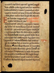 Aarau, Aargauer Kantonsbibliothek, MsWettF 13, f. 97r – Epistolare OCist