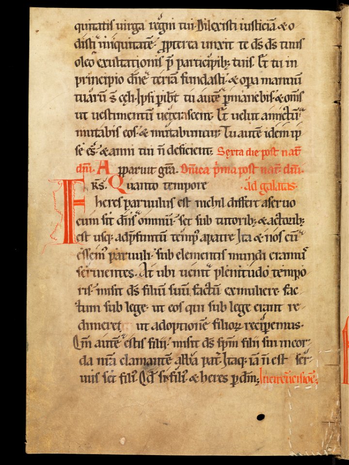 Aarau, Aargauer Kantonsbibliothek, MsWettF 13, f. 7v – Epistolare OCist
