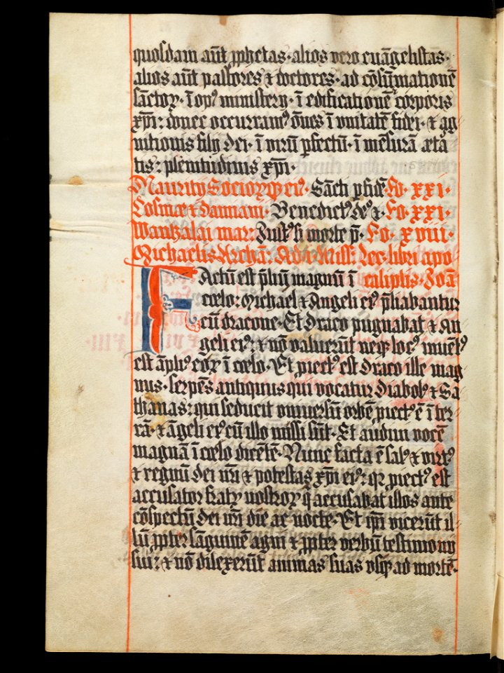 Aarau, Aargauer Kantonsbibliothek, MsWettF 13, f. 87v – Epistolare OCist