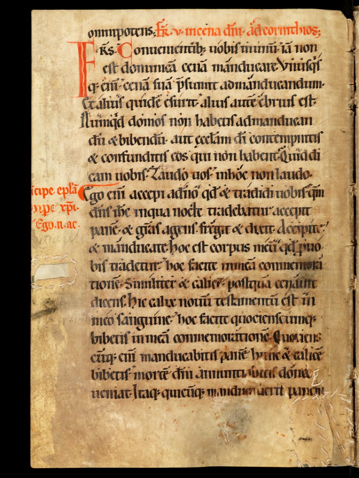 Aarau, Aargauer Kantonsbibliothek, MsWettF 13, f. 41v – Epistolare OCist