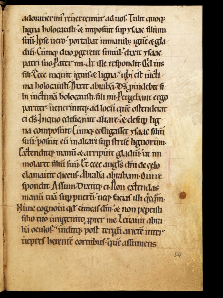 Aarau, Aargauer Kantonsbibliothek, MsWettF 13, f. 54r – Epistolare OCist