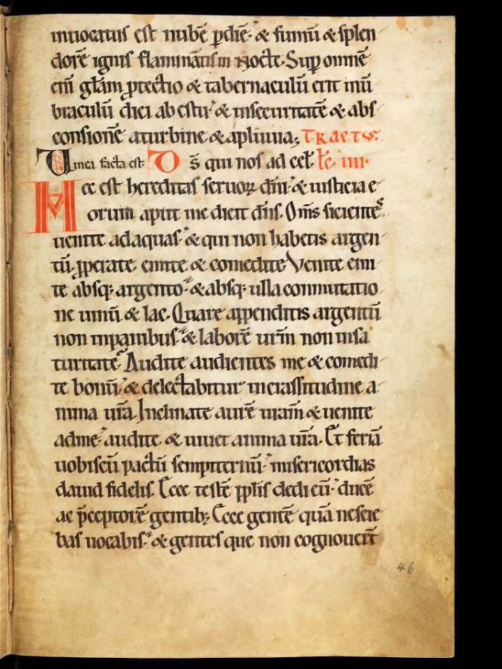 Aarau, Aargauer Kantonsbibliothek, MsWettF 13, f. 46r – Epistolare OCist