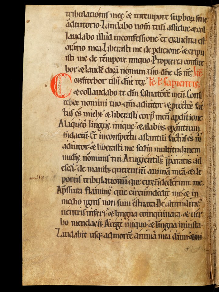 Aarau, Aargauer Kantonsbibliothek, MsWettF 13, f. 99v – Epistolare OCist
