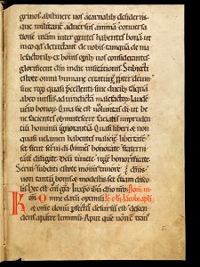 Aarau, Aargauer Kantonsbibliothek, MsWettF 13, f. 51r – Epistolare OCist