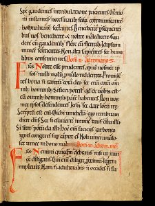 Aarau, Aargauer Kantonsbibliothek, MsWettF 13, f. 9r – Epistolare OCist