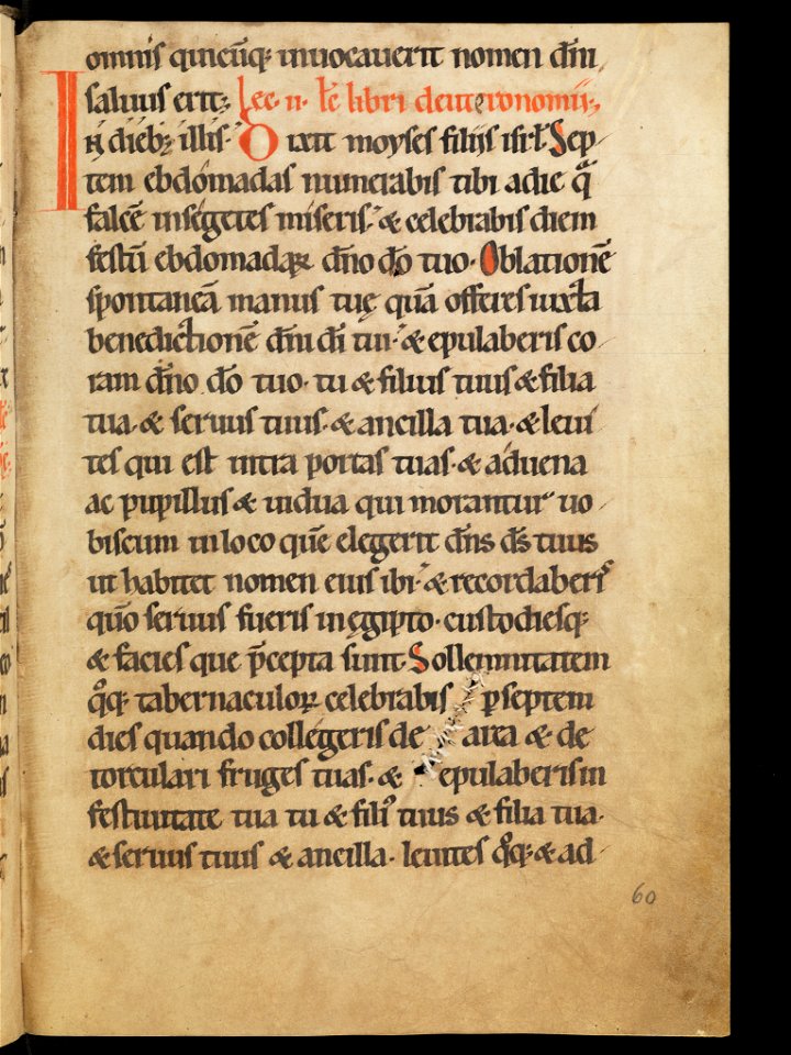 Aarau, Aargauer Kantonsbibliothek, MsWettF 13, f. 60r – Epistolare OCist