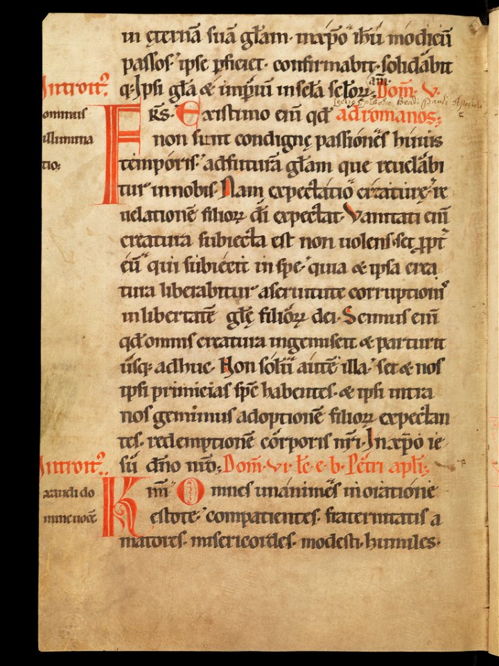 Aarau, Aargauer Kantonsbibliothek, MsWettF 13, f. 63v – Epistolare OCist
