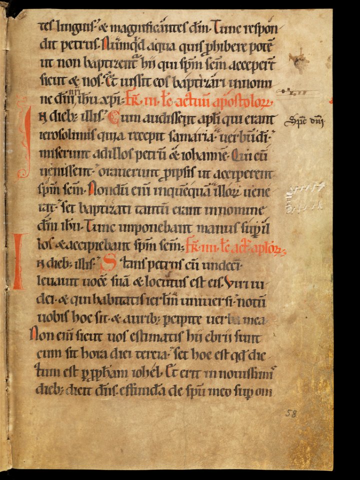 Aarau, Aargauer Kantonsbibliothek, MsWettF 13, f. 58r – Epistolare OCist