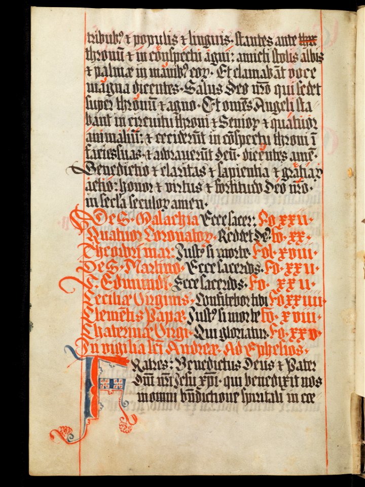 Aarau, Aargauer Kantonsbibliothek, MsWettF 13, f. 89v – Epistolare OCist