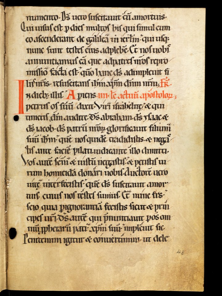 Aarau, Aargauer Kantonsbibliothek, MsWettF 13, f. 48r – Epistolare OCist
