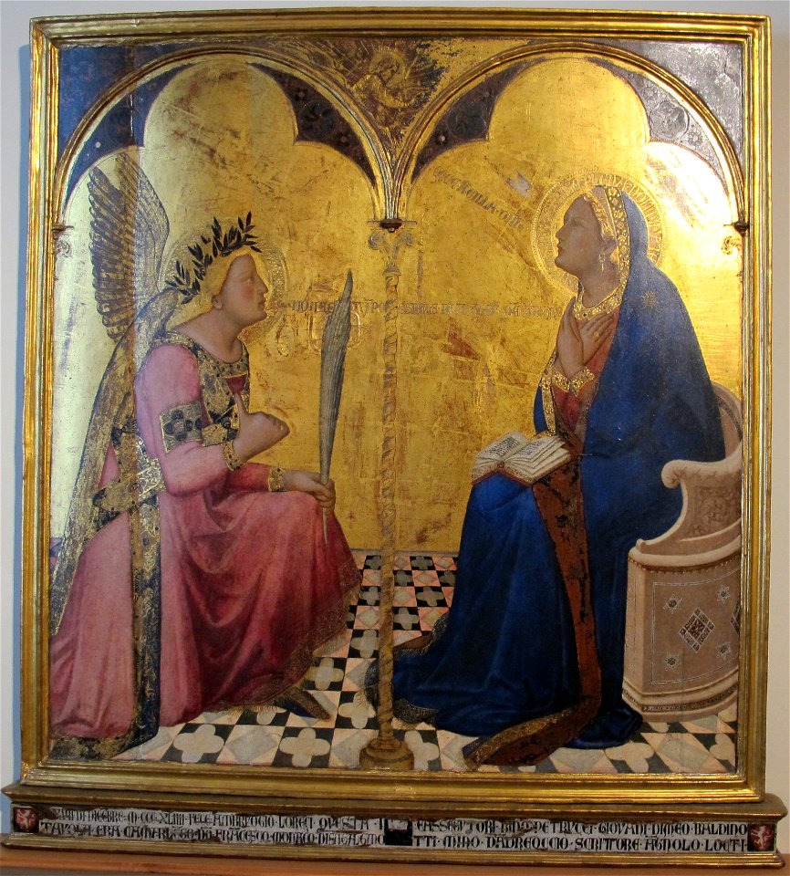 Ambrogio lorenzetti, annunciazione, 1343, 01