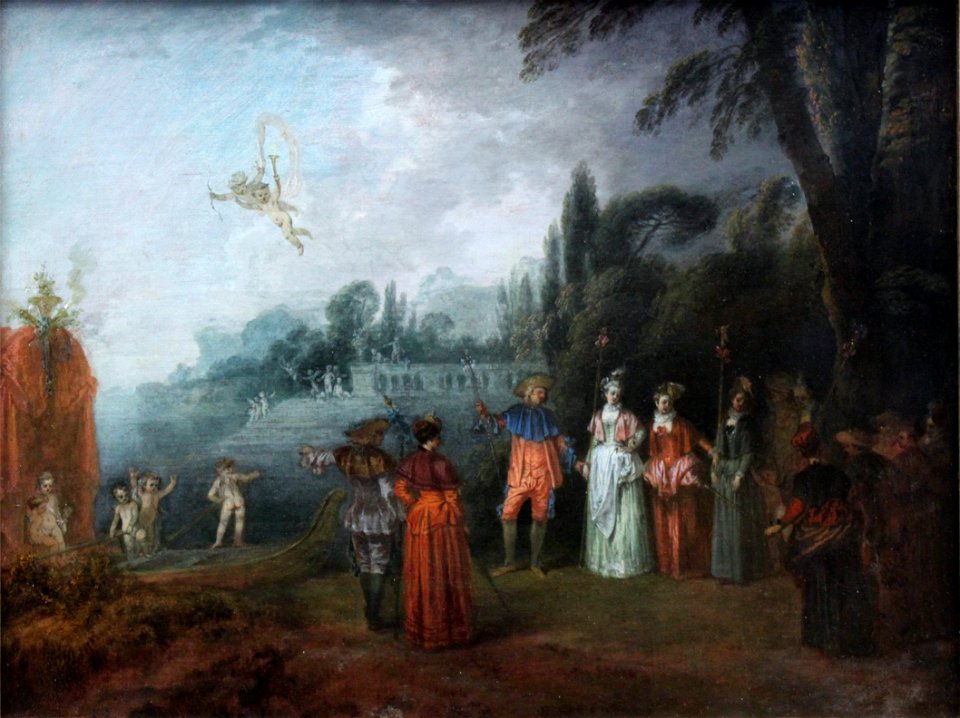 1709 Watteau Einschiffung nach Kythera anagoria