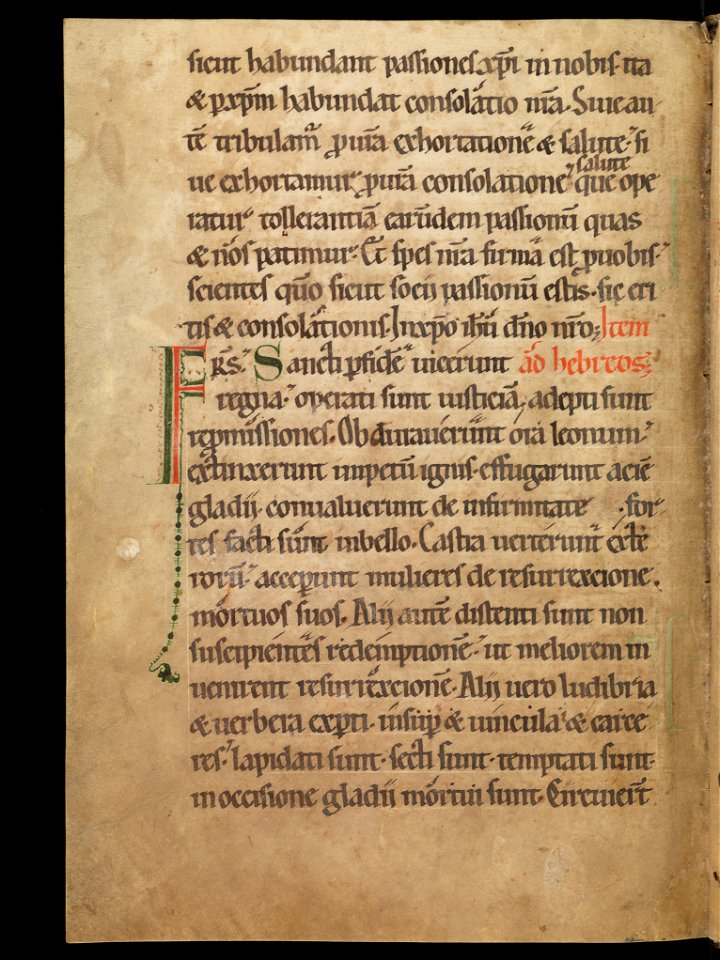 Aarau, Aargauer Kantonsbibliothek, MsWettF 13, f. 96v – Epistolare OCist