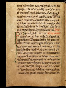 Aarau, Aargauer Kantonsbibliothek, MsWettF 13, f. 96v – Epistolare OCist