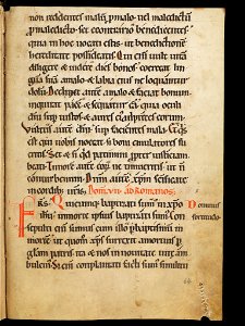 Aarau, Aargauer Kantonsbibliothek, MsWettF 13, f. 64r – Epistolare OCist