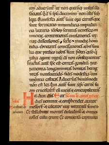 Aarau, Aargauer Kantonsbibliothek, MsWettF 13, f. 67v – Epistolare OCist