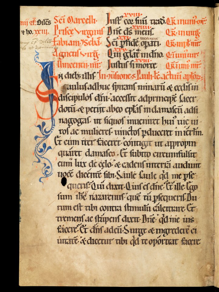 Aarau, Aargauer Kantonsbibliothek, MsWettF 13, f. 76v – Epistolare OCist