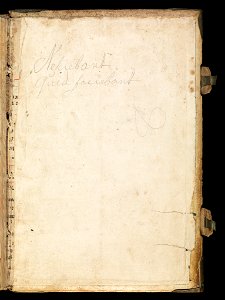 Aarau, Aargauer Kantonsbibliothek, MsWettF 13, Rear paste-down – Epistolare OCist
