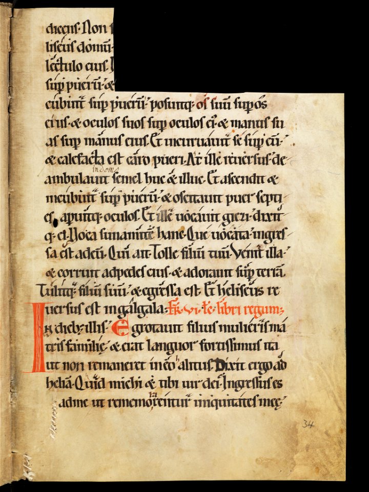 Aarau, Aargauer Kantonsbibliothek, MsWettF 13, f. 34r – Epistolare OCist