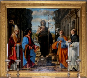 Andrea previtali, san giovanni battista e altri santi, 1515, 01