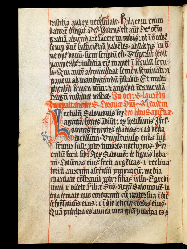 Aarau, Aargauer Kantonsbibliothek, MsWettF 13, f. 85v – Epistolare OCist