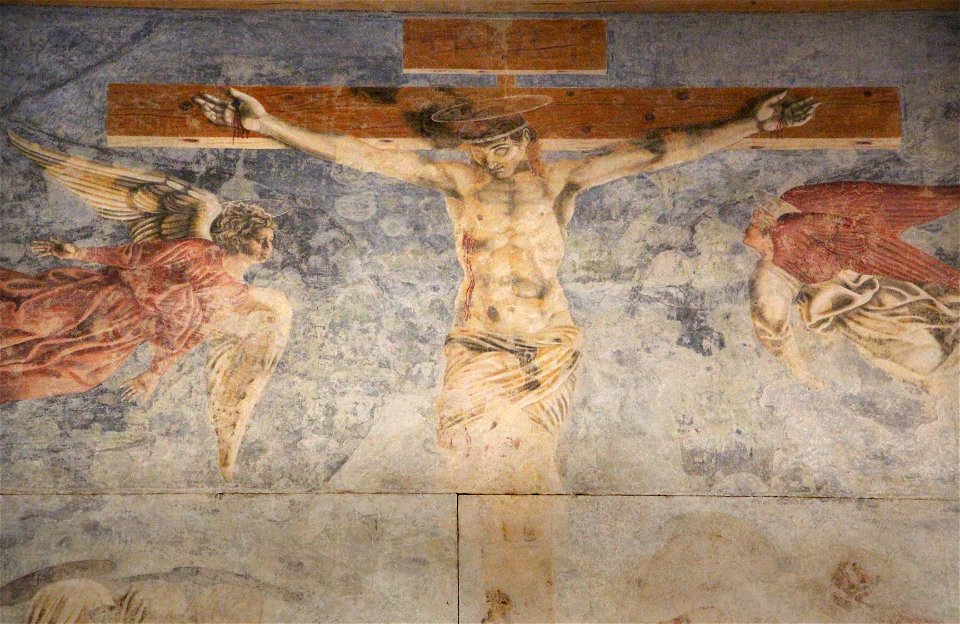 Andrea del castagno, cenacolo di sant'apollonia, 1447, crocifissione 03