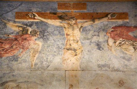 Andrea del castagno, cenacolo di sant'apollonia, 1447, crocifissione 03