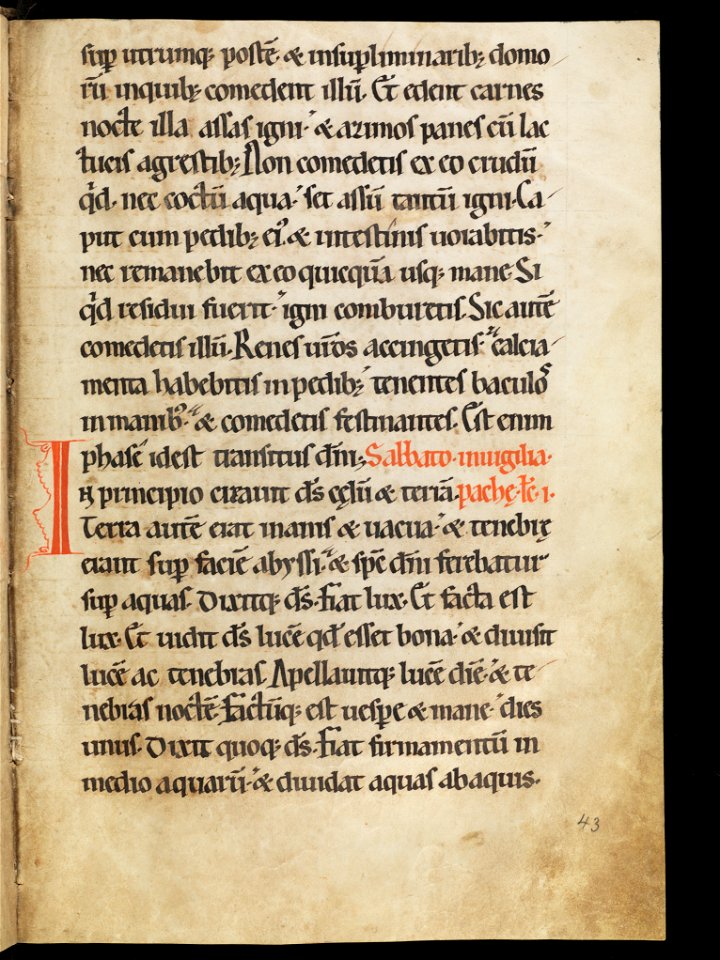 Aarau, Aargauer Kantonsbibliothek, MsWettF 13, f. 43r – Epistolare OCist